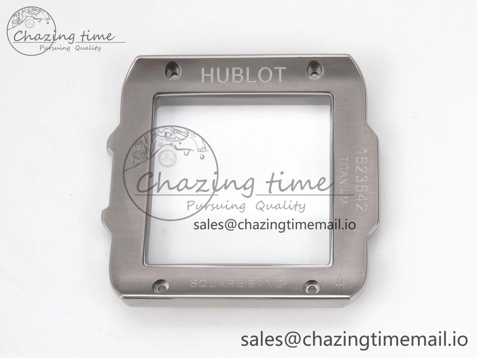 Square Bang Unico 42mm Ti Ceramic BBF 1:1 Best Edition Skeleton Dial on Blue Rubber Strap A1280