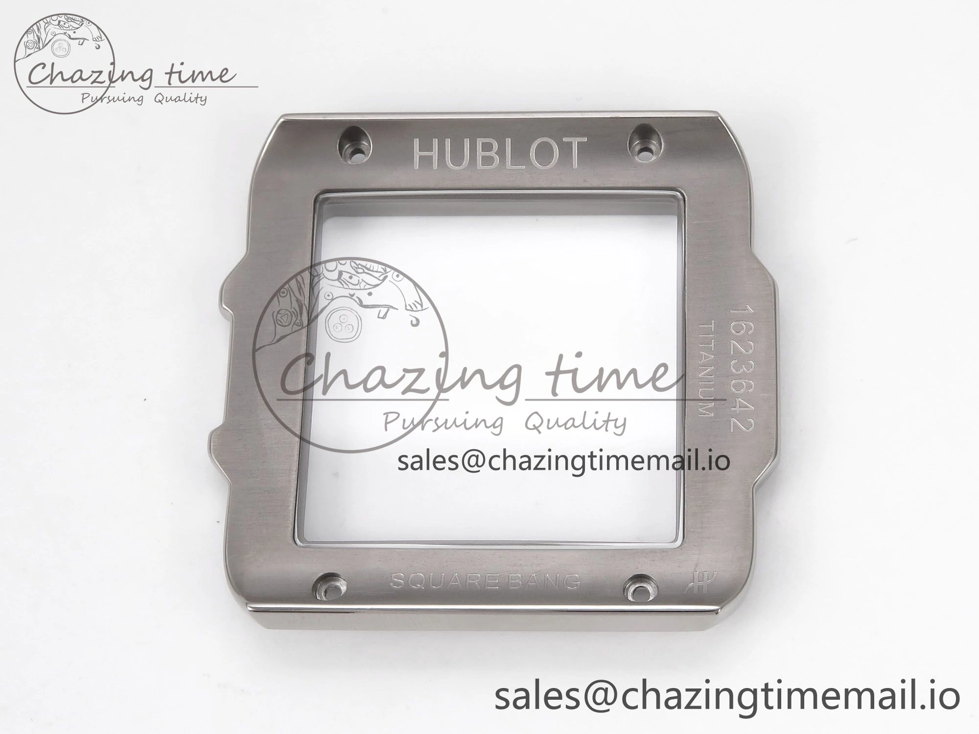 Square Bang Unico 42mm Ti Ceramic BBF 1:1 Best Edition Skeleton Dial on Blue Rubber Strap A1280