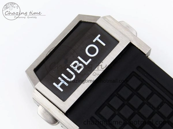 Square Bang Unico 42mm Titanium BBF 1:1 Best Edition Skeleton Dial Ceramic Bezel on Black Rubber Strap A1280
