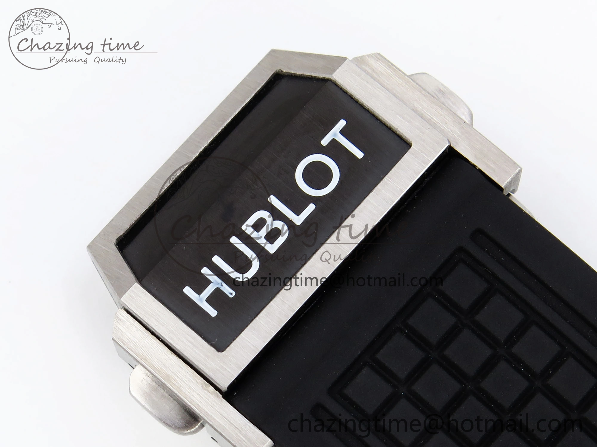 Square Bang Unico 42mm Titanium BBF 1:1 Best Edition Skeleton Dial Ceramic Bezel on Black Rubber Strap A1280
