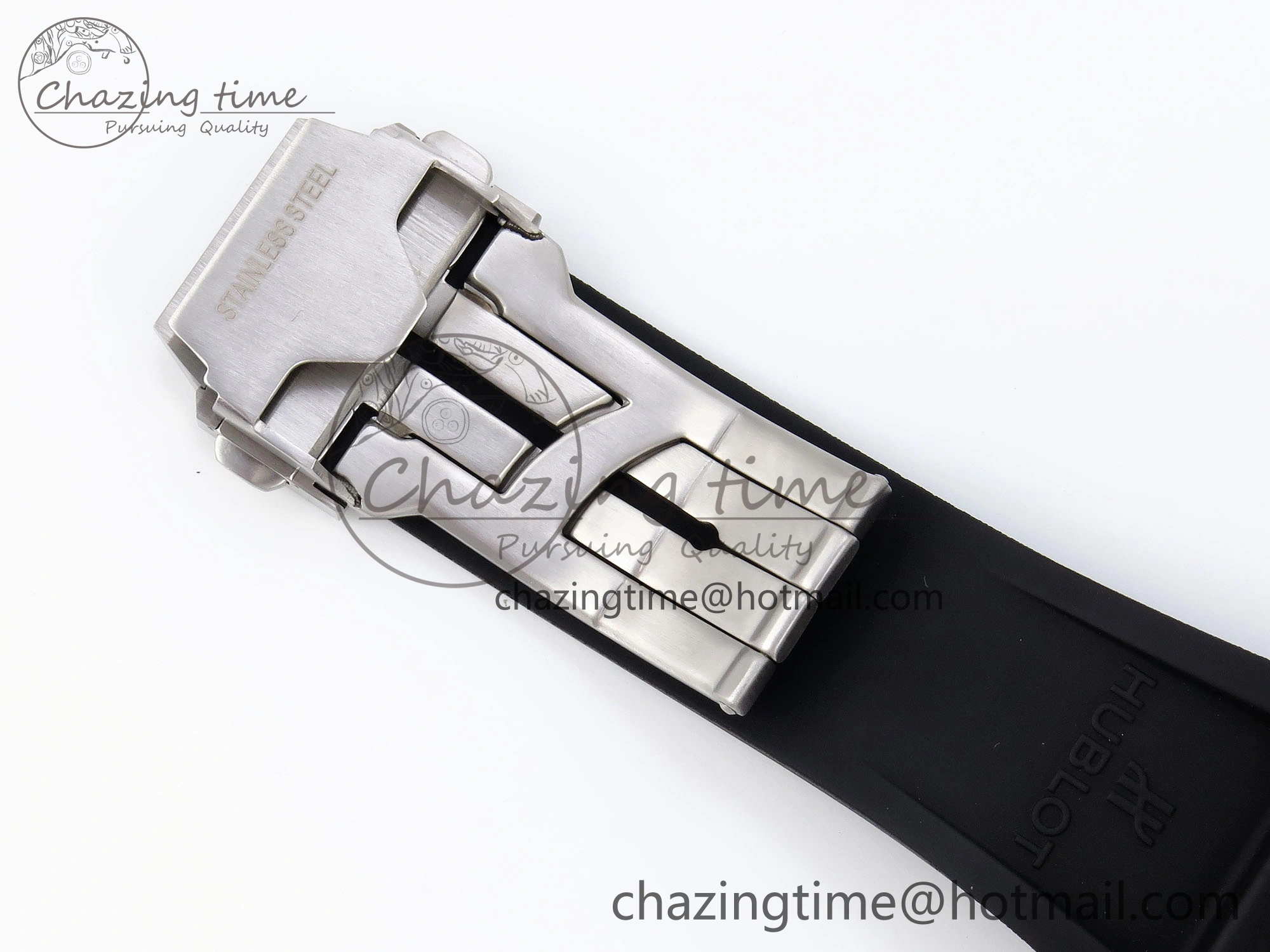 Square Bang Unico 42mm Titanium BBF 1:1 Best Edition Skeleton Dial Ceramic Bezel on Black Rubber Strap A1280