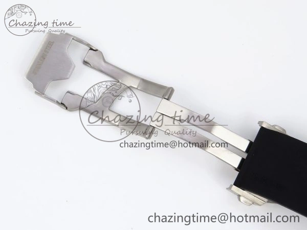 Square Bang Unico 42mm Titanium BBF 1:1 Best Edition Skeleton Dial Ceramic Bezel on Black Rubber Strap A1280