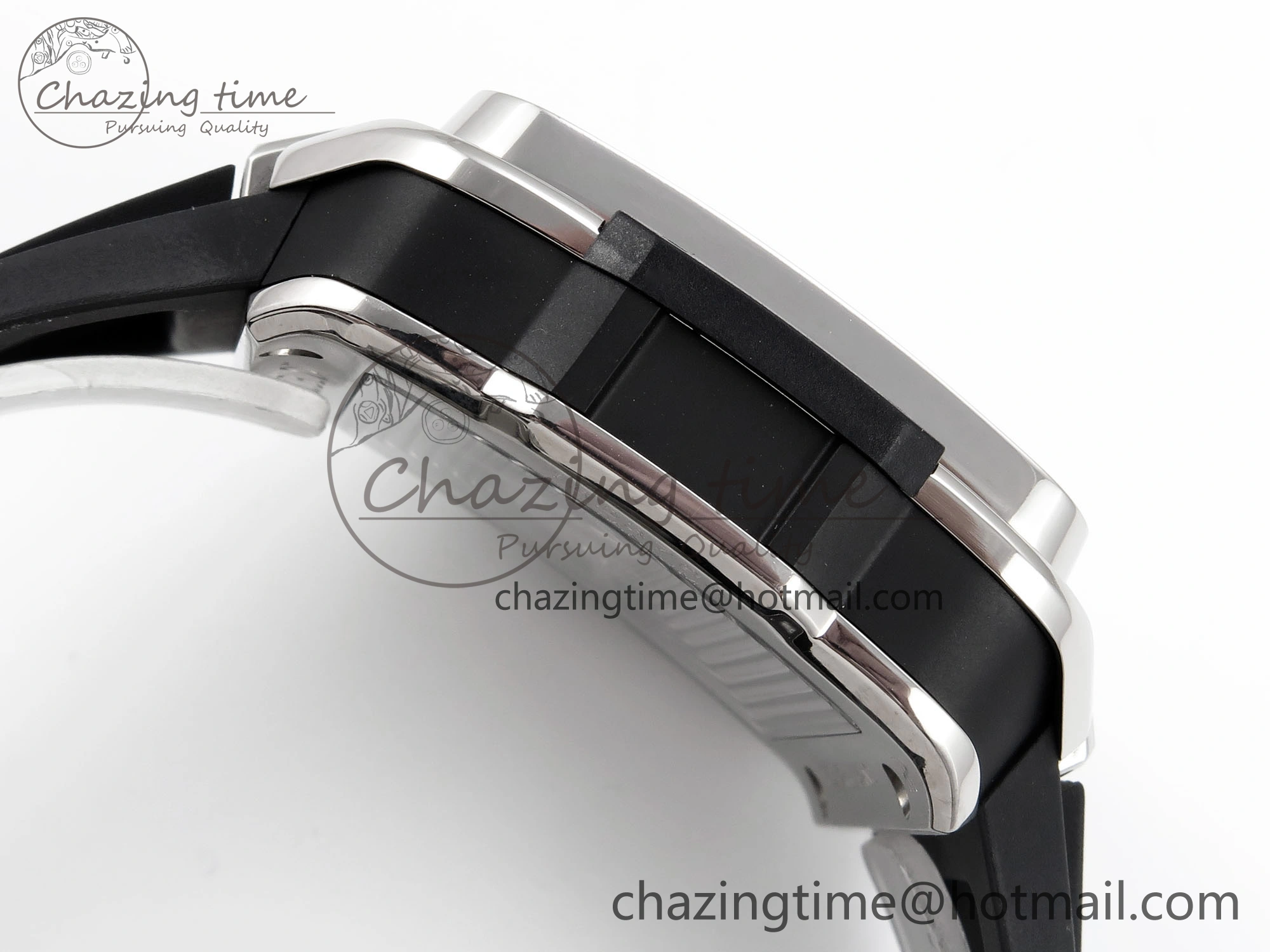 Square Bang Unico 42mm Titanium BBF 1:1 Best Edition Skeleton Dial on Black Rubber Strap A1280
