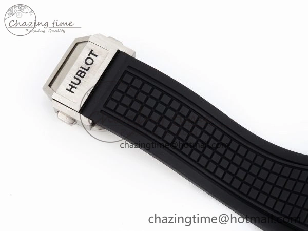 Square Bang Unico 42mm Titanium BBF 1:1 Best Edition Skeleton Dial on Black Rubber Strap A1280