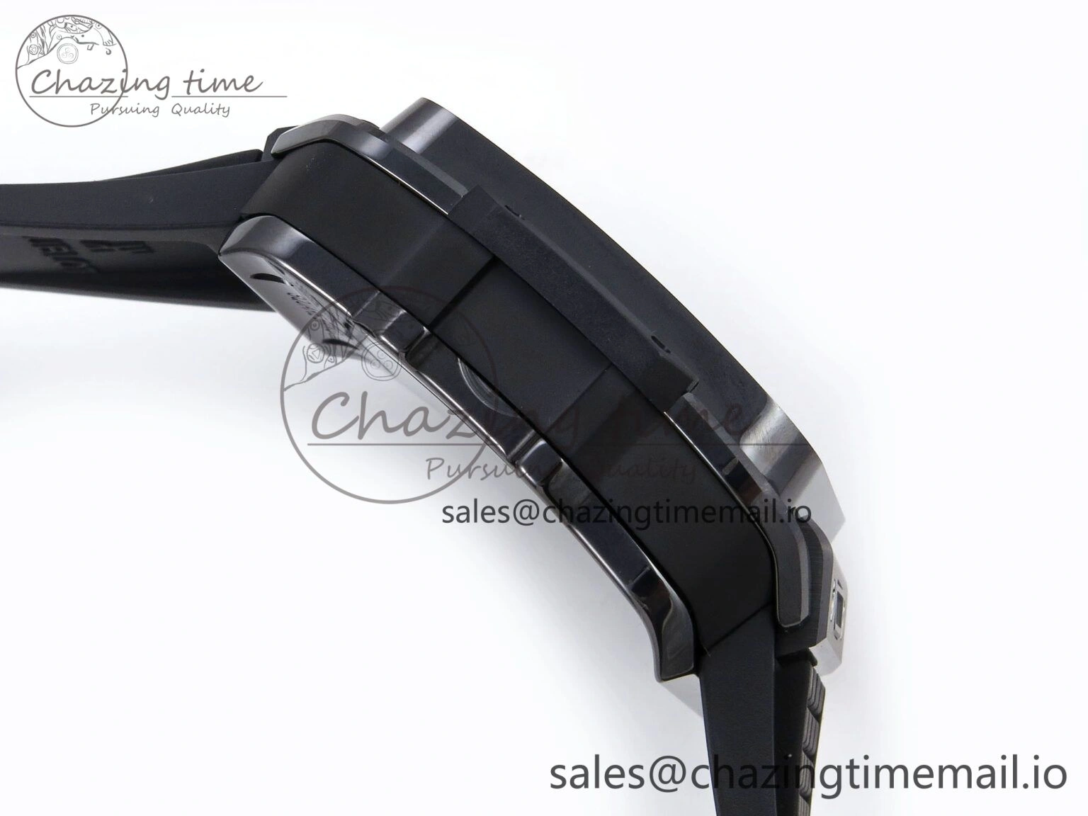 Square Bang Unico Black Ceramic BBF 1:1 Best Edition on Rubber Strap A1280