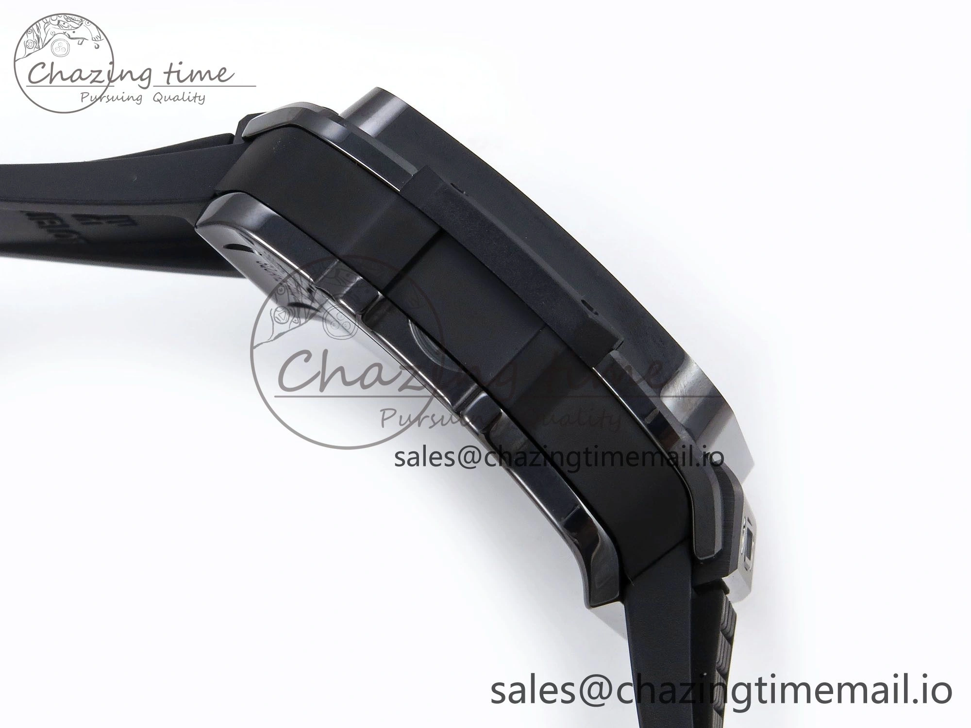 Square Bang Unico Black Ceramic BBF 1:1 Best Edition on Rubber Strap A1280