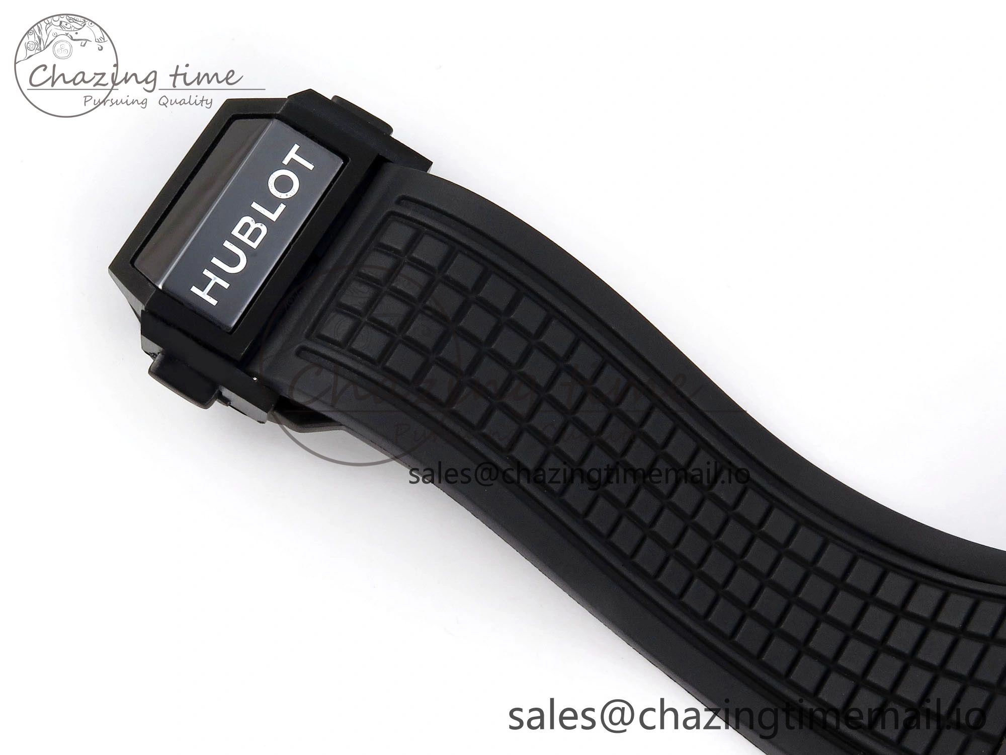 Square Bang Unico Black Ceramic BBF 1:1 Best Edition on Rubber Strap A1280