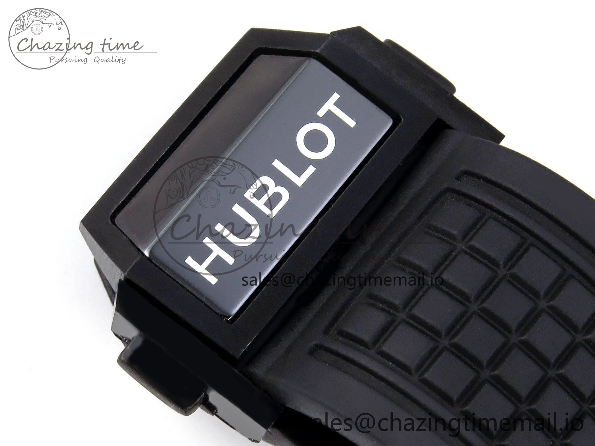 Square Bang Unico Black Ceramic BBF 1:1 Best Edition on Rubber Strap A1280