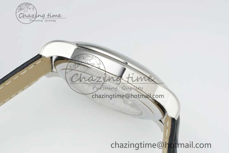 Star Legacy Moonphase 42mm SS 3EF Best Edition White Dial on Black Leather Strap MIYOTA 9015
