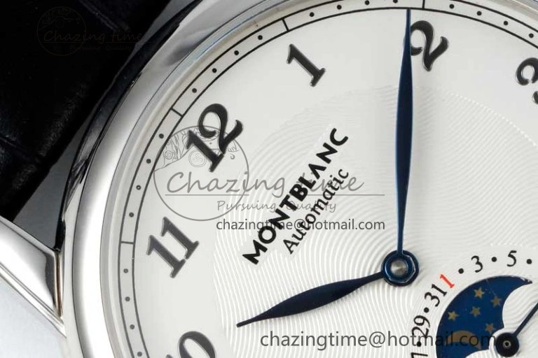 Star Legacy Moonphase 42mm SS 3EF Best Edition White Dial on Black Leather Strap MIYOTA 9015