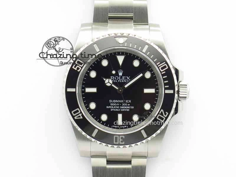 Submariner 114060 Black Ceramic No Date JF 1:1 Best Edition On SS Bracelet SH3130 V2