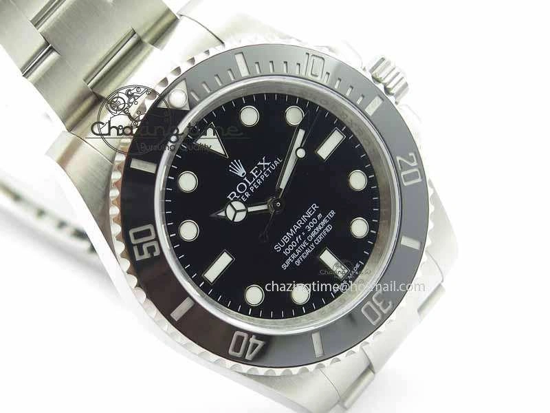 Submariner 114060 Black Ceramic No Date JF 1:1 Best Edition On SS Bracelet SH3130 V2