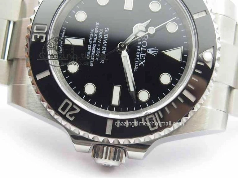 Submariner 114060 Black Ceramic No Date JF 1:1 Best Edition On SS Bracelet SH3130 V2