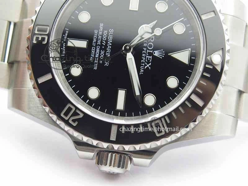 Submariner 114060 Black Ceramic No Date JF 1:1 Best Edition On SS Bracelet SH3130 V2