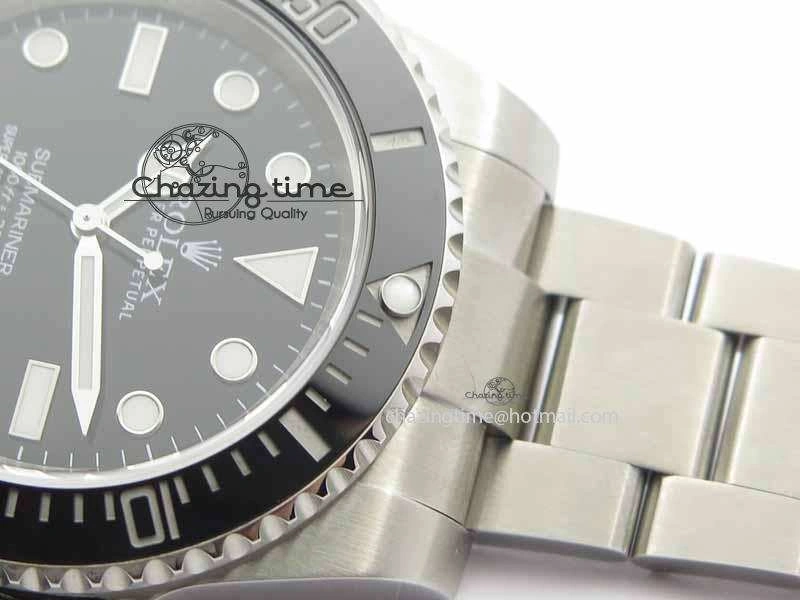 Submariner 114060 Black Ceramic No Date JF 1:1 Best Edition On SS Bracelet SH3130 V2