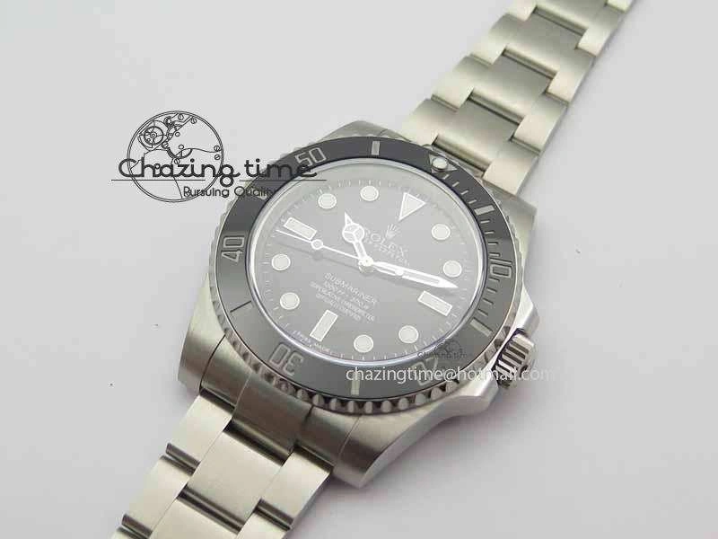 Submariner 114060 Black Ceramic No Date JF 1:1 Best Edition On SS Bracelet SH3130 V2