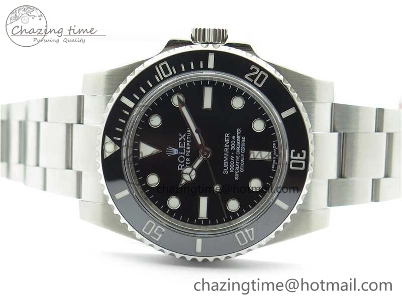 Submariner 114060 No Date Black Ceramic 904L Steel ARF 1:1 Best Edition on SS Bracelet A2824