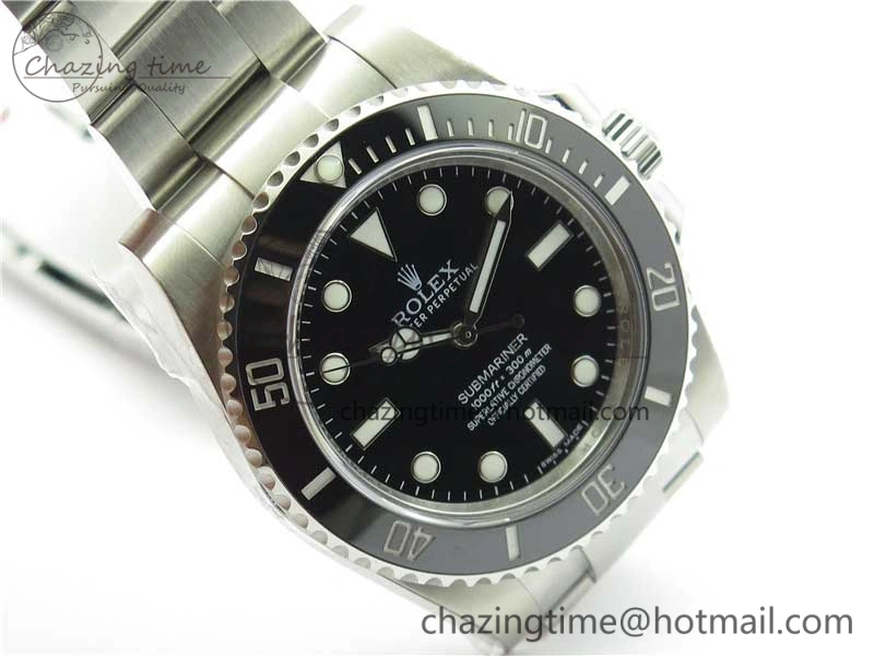 Submariner 114060 No Date Black Ceramic 904L Steel ARF 1:1 Best Edition on SS Bracelet A2824