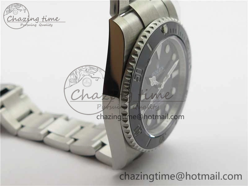Submariner 114060 No Date Black Ceramic 904L Steel ARF 1:1 Best Edition on SS Bracelet A2824