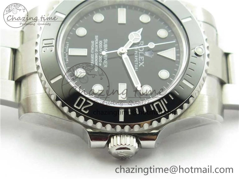 Submariner 114060 No Date Black Ceramic 904L Steel ARF 1:1 Best Edition on SS Bracelet A2824