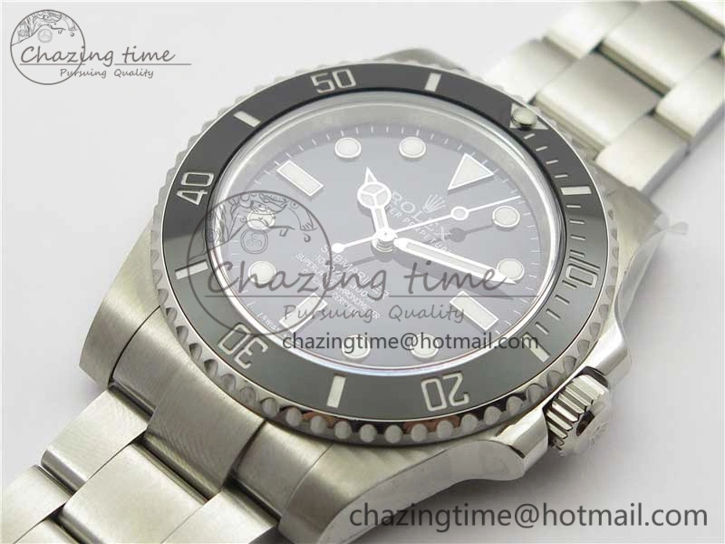 Submariner 114060 No Date Black Ceramic 904L Steel ARF 1:1 Best Edition on SS Bracelet A2824