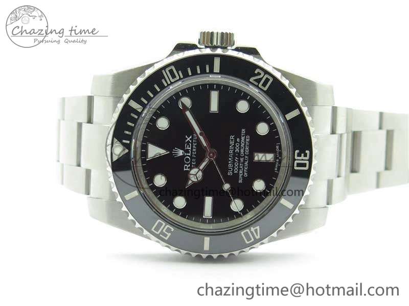Submariner 114060 No Date Black Ceramic 904L Steel ARF1:1 Best Edition on SS Bracelet SA3130