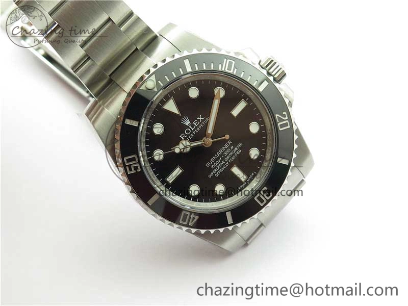 Submariner 114060 No Date Black Ceramic 904L Steel ARF1:1 Best Edition on SS Bracelet SA3130
