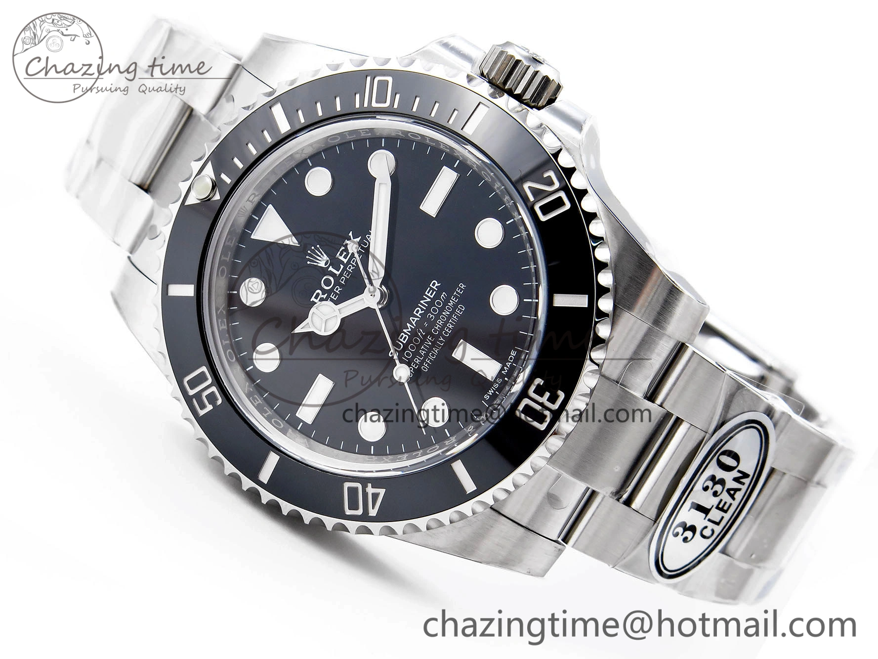 Submariner 114060 No Date Black Ceramic 904L Steel Clean Factory 1:1 Best Edition on SS Bracelet VS3130