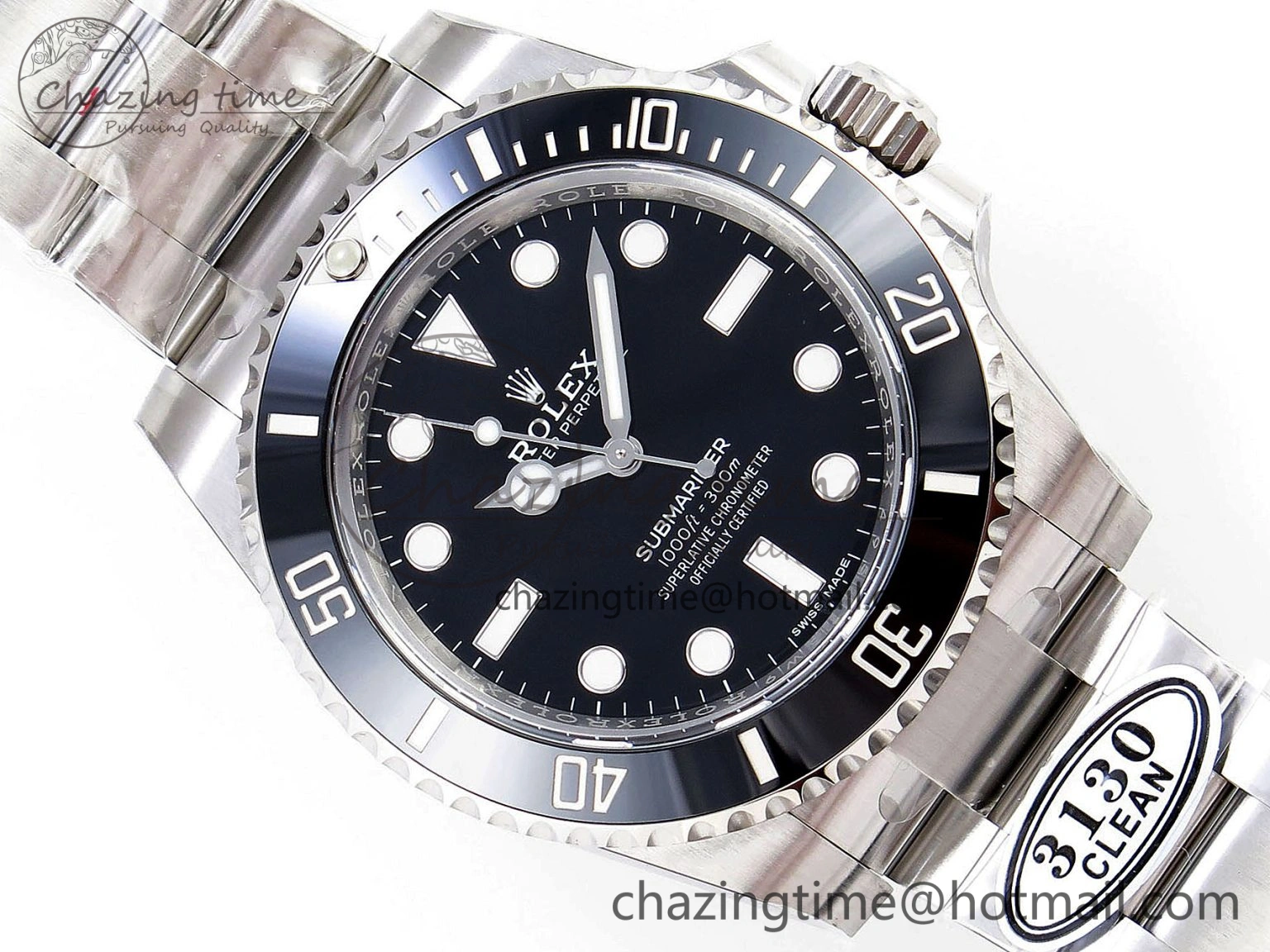 Submariner 114060 No Date Black Ceramic 904L Steel Clean Factory 1:1 Best Edition on SS Bracelet VS3130