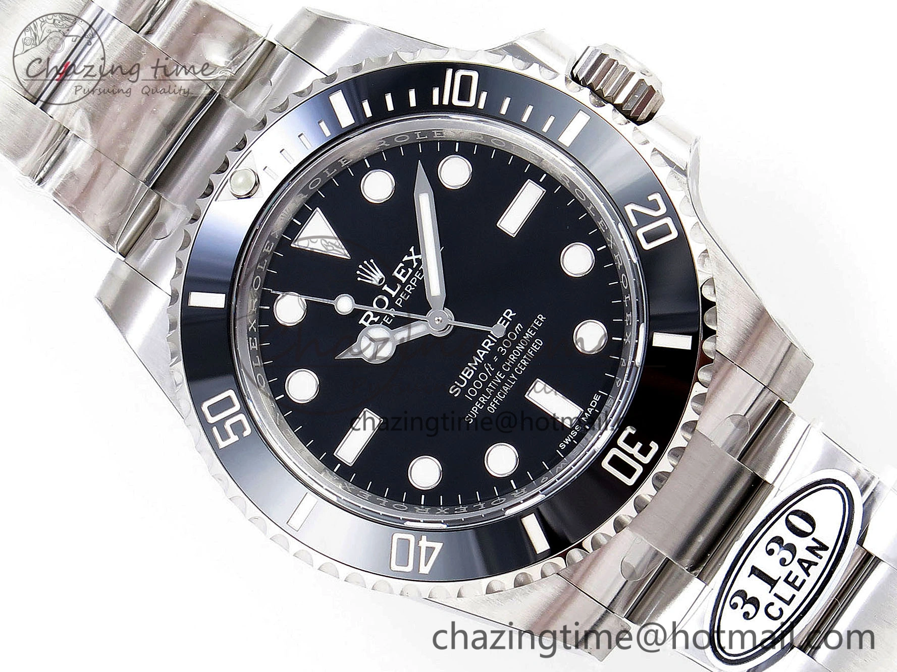 Submariner 114060 No Date Black Ceramic 904L Steel Clean Factory 1:1 Best Edition on SS Bracelet VS3130