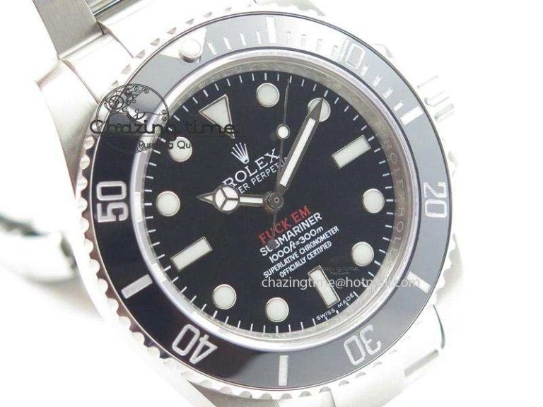 Submariner 114060 No Date Black Ceramic FXXK EM Special Edition BP A2836