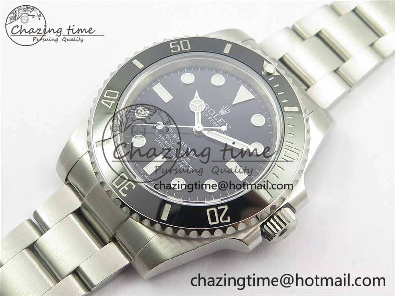 Submariner 114060 No Date Black Ceramic Noob 1:1 Best Edition 904L SS Case and Bracelet SA3130 V10