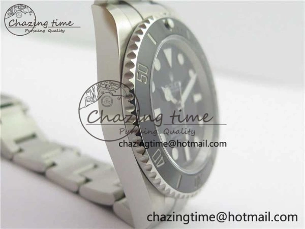 Submariner 114060 No Date Black Ceramic Noob 1:1 Best Edition 904L SS Case and Bracelet SA3130 V10