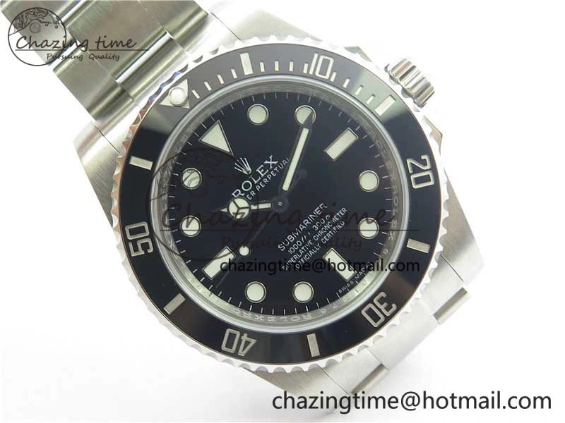 Submariner 114060 No Date Black Ceramic Noob 1:1 Best Edition 904L SS Case and Bracelet SA3130 V10