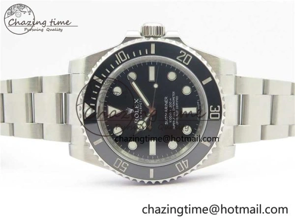 Submariner 114060 No Date Black Ceramic Noob 1:1 Best Edition 904L SS Case and Bracelet SA3130 V10
