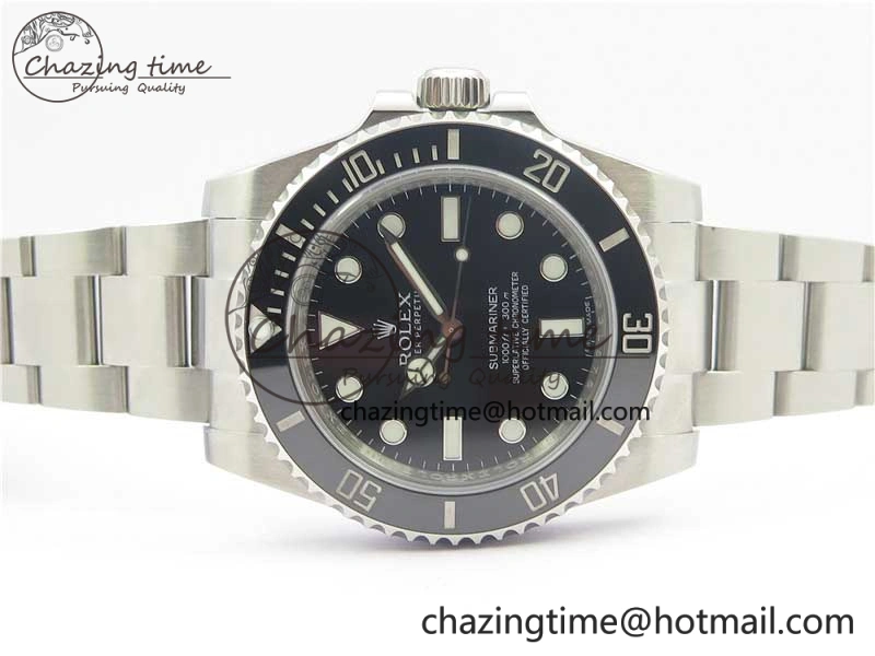 Submariner 114060 No Date Black Ceramic Noob 1:1 Best Edition 904L SS Case and Bracelet SA3130 V10