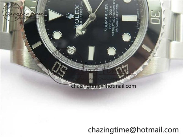 Submariner 114060 No Date Black Ceramic Noob 1:1 Best Edition 904L SS Case and Bracelet SA3130 V10