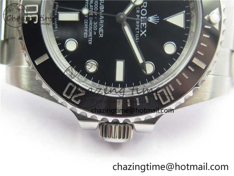Submariner 114060 No Date Black Ceramic Noob 1:1 Best Edition 904L SS Case and Bracelet SA3130 V10