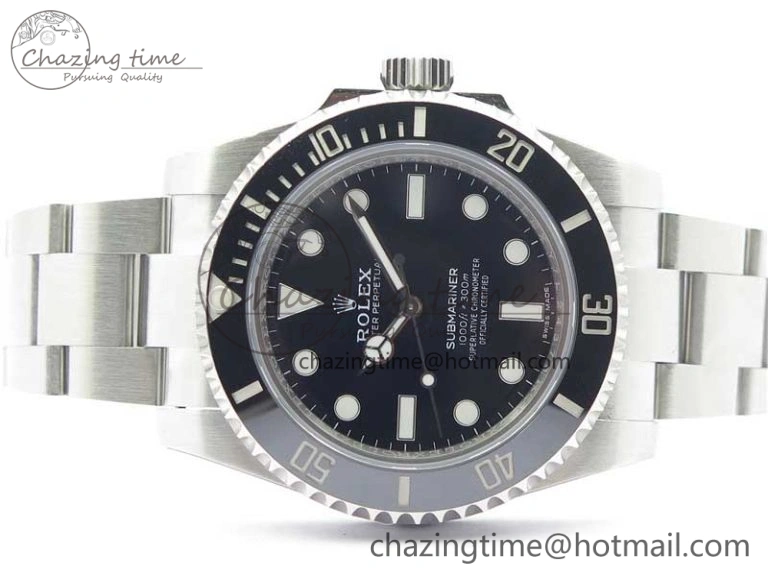 Submariner 114060 No Date Black Ceramic ZZF 904L 1:1 Best Edition on SS Bracelet A2836