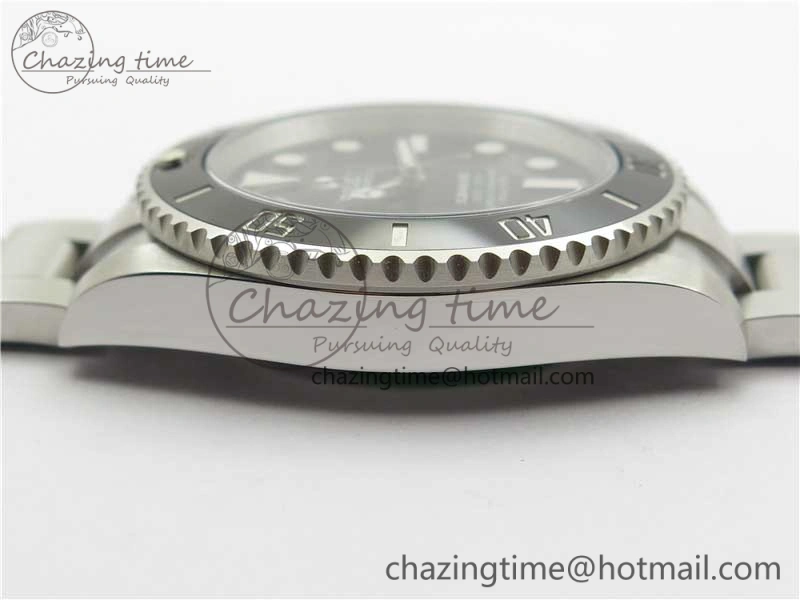 Submariner 114060 No Date Black Ceramic ZZF 904L 1:1 Best Edition on SS Bracelet VR3130 V3