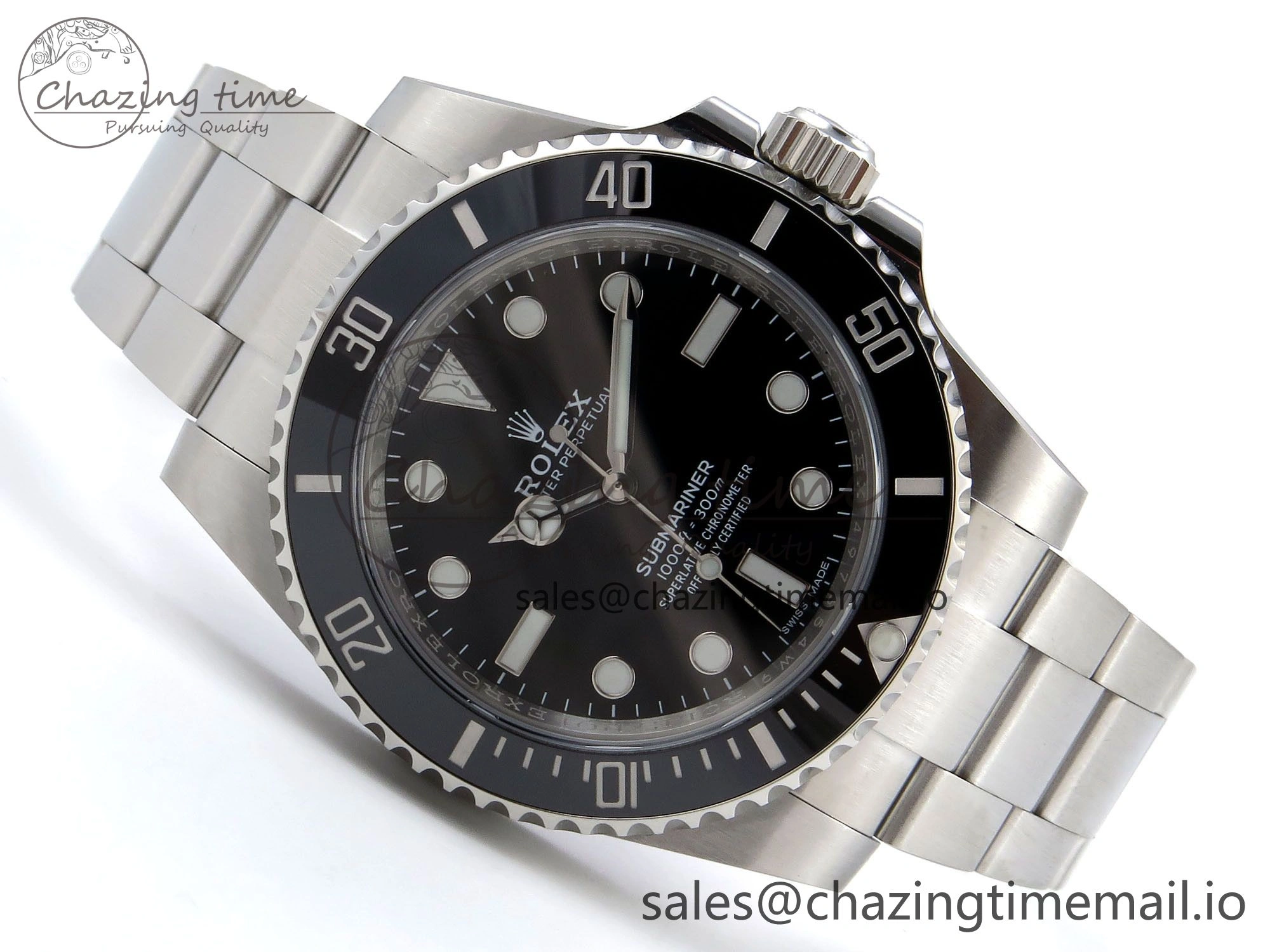 Submariner 114060 No Date HGF 1:1 Best Edition Black Dial on SS Bracelet SH3130 V2