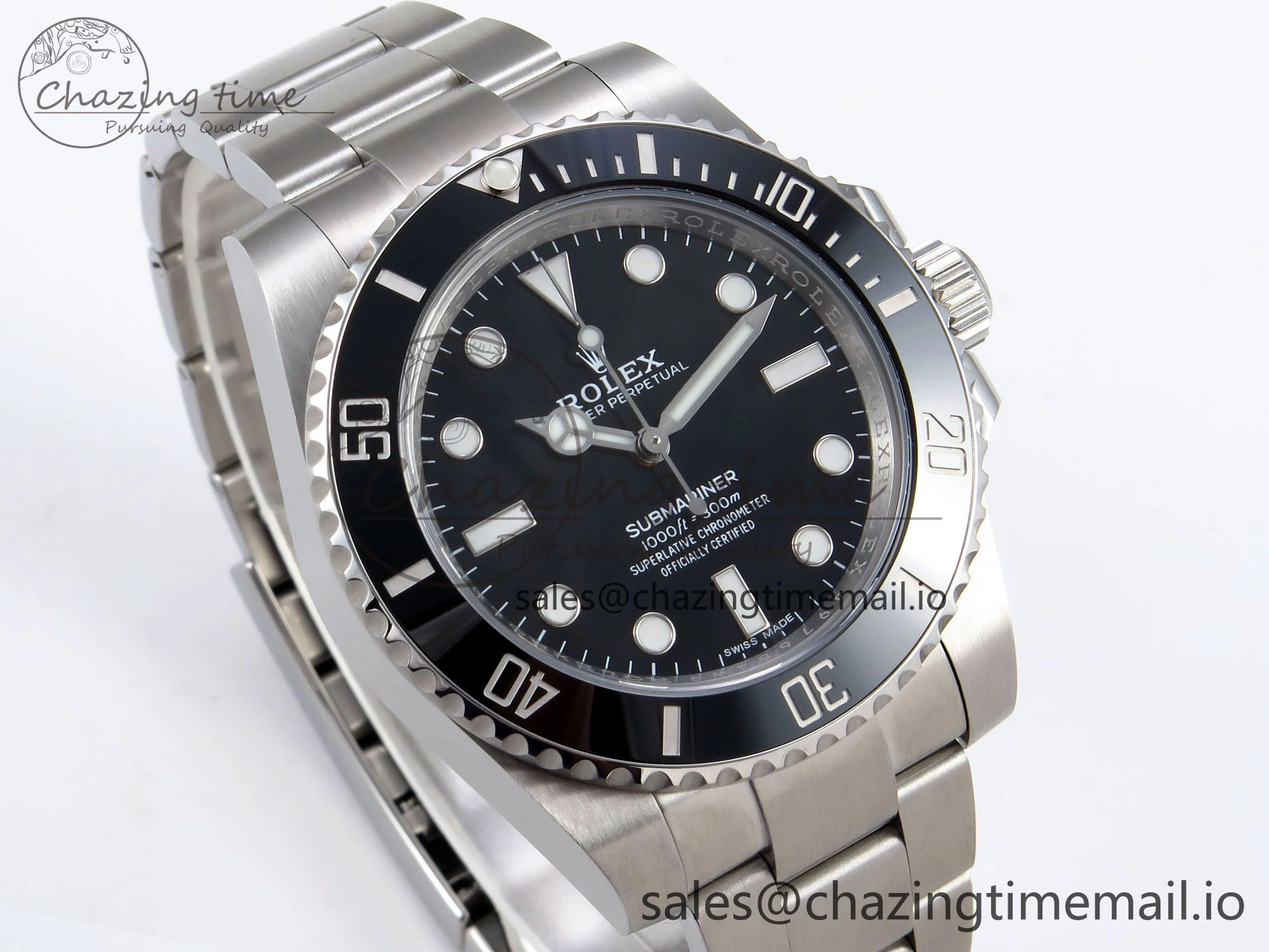 Submariner 114060 No Date HGF 1:1 Best Edition Black Dial on SS Bracelet SH3130 V2