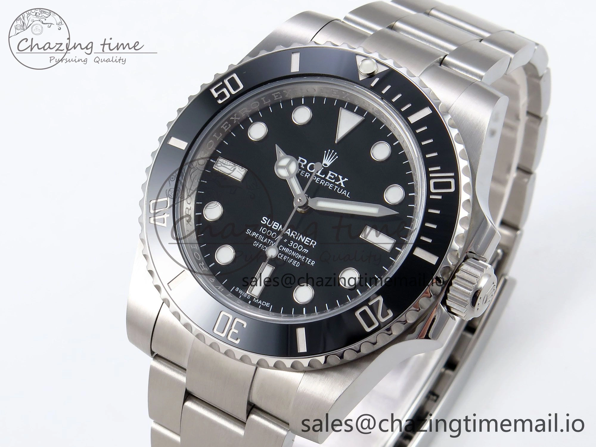 Submariner 114060 No Date HGF 1:1 Best Edition Black Dial on SS Bracelet SH3130 V2