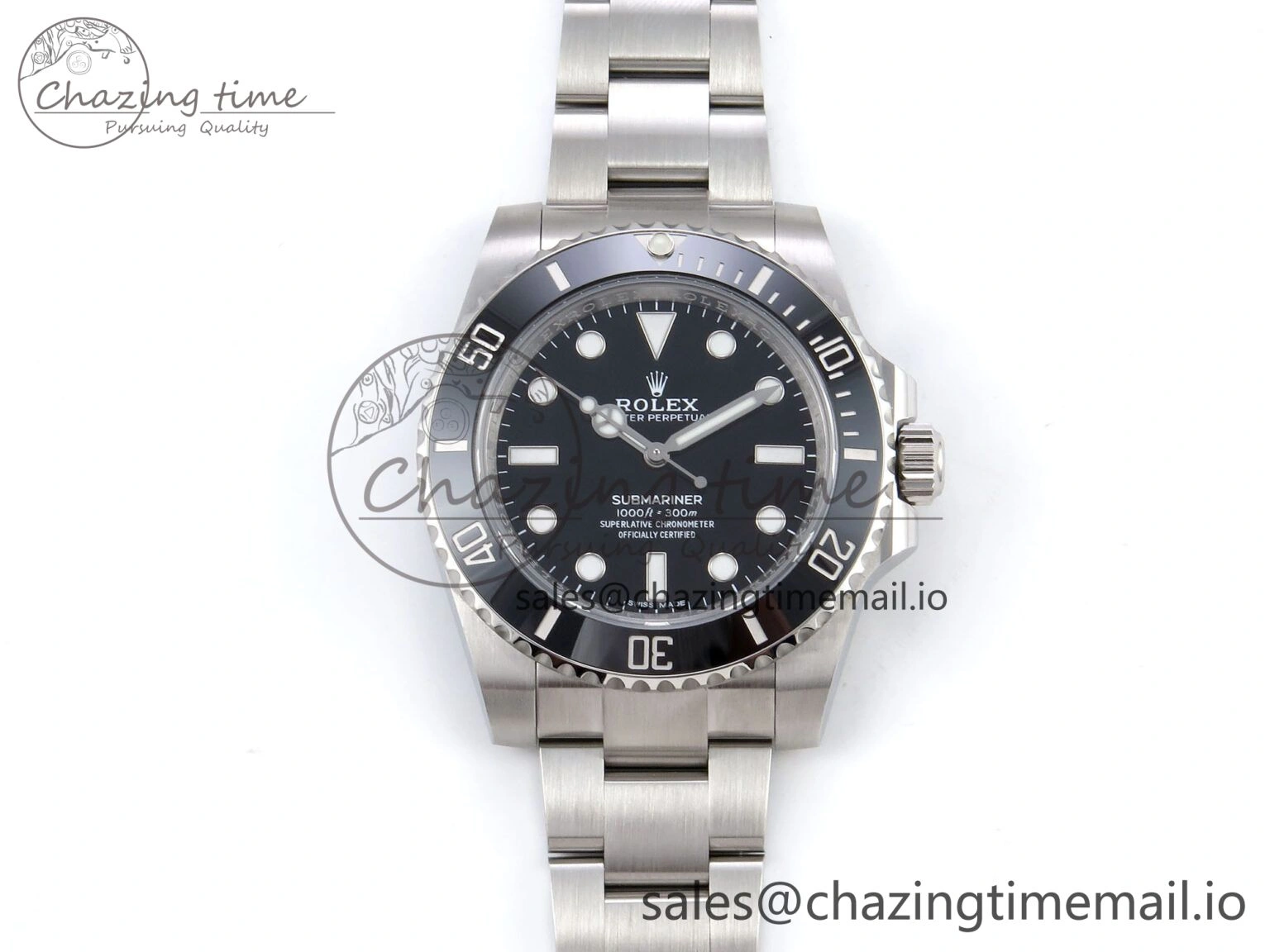Submariner 114060 No Date HGF 1:1 Best Edition Black Dial on SS Bracelet SH3130 V2
