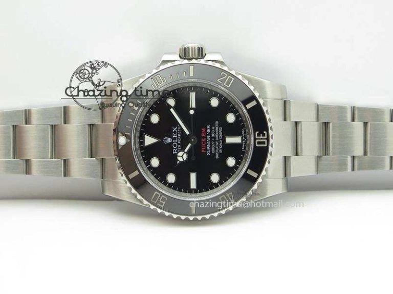 Submariner 114060 No Date Superme X Special Edition Black Ceramic V6s Noob Best Edition A2836