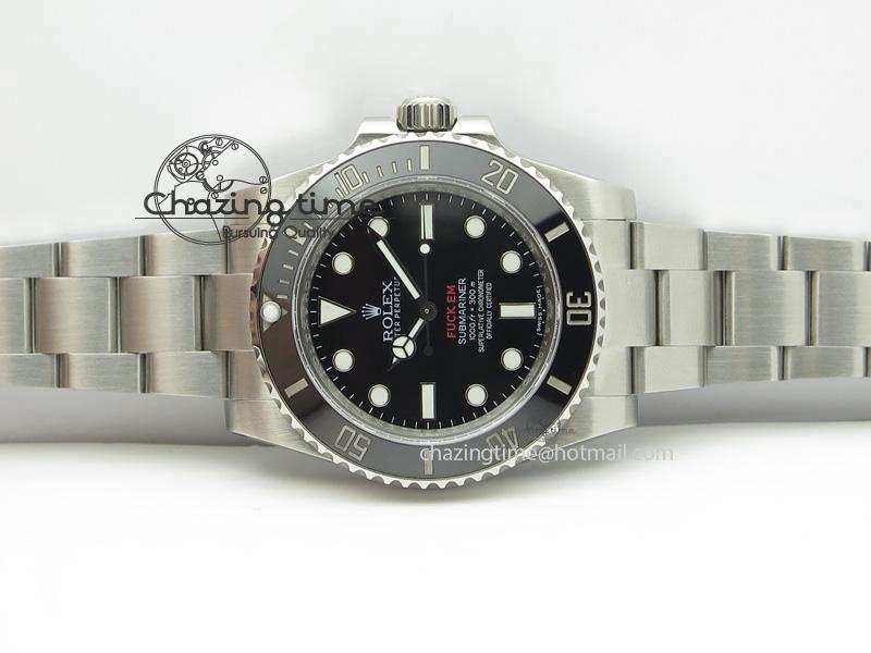 Submariner 114060 No Date Superme X Special Edition Black Ceramic V6s Noob Best Edition A2836