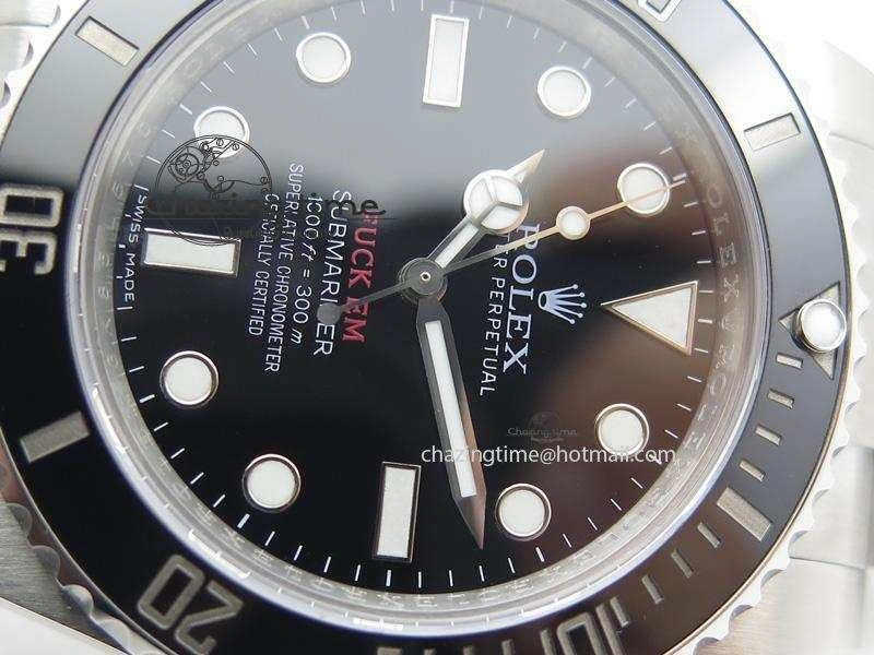 Submariner 114060 No Date Superme X Special Edition Black Ceramic V6s Noob Best Edition A2836