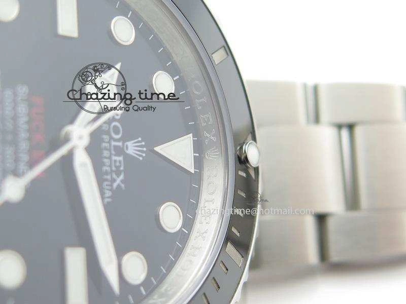 Submariner 114060 No Date Superme X Special Edition Black Ceramic V6s Noob Best Edition A2836