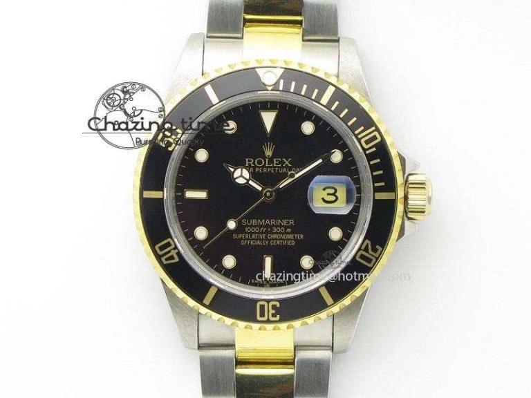 Submariner 11613 Black Two Tone Bp Best Edition On Two-Tone Bracelet Miyota 9015