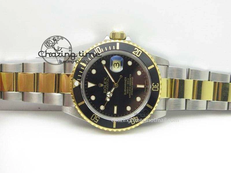Submariner 11613 Black Two Tone Bp Best Edition On Two-Tone Bracelet Miyota 9015
